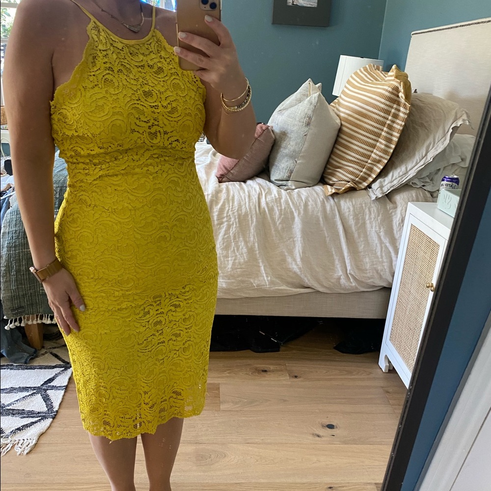 Zara Golf Lace Midi Dress